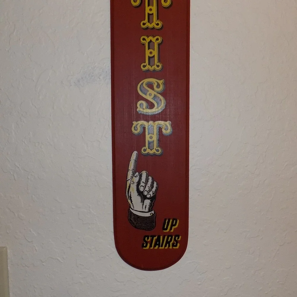 Yorkraft Inc Painless Dentist Sign Red Vintage Wood Trade Sign